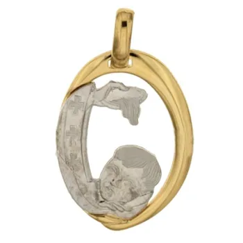 

Medal Pendant christening Gold Yellow White 803321714908