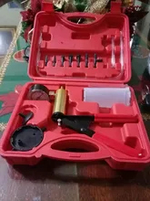 Mr Cartool-Herramientas de purga de líquido de freno, vacío Manual, Kit de probador de bomba de vacío, medidor de presión de bomba de aluminio