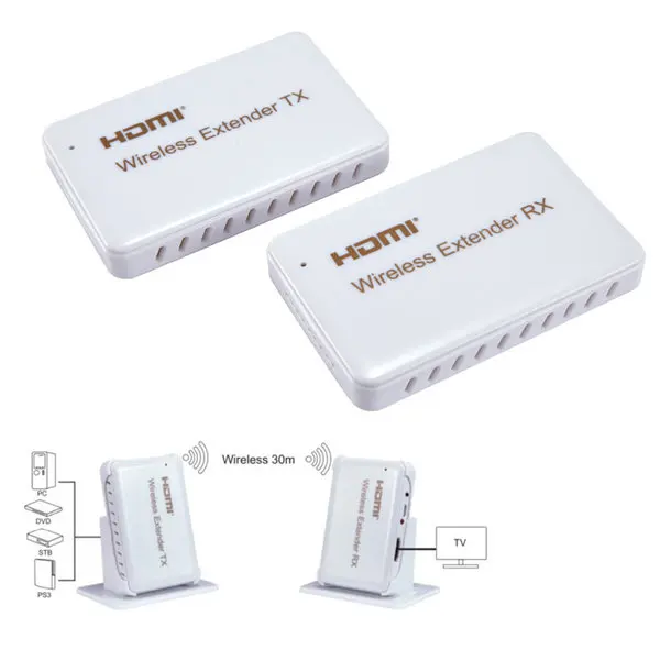 Расширитель беспроводной HDMI Yatek YK W30 до 30 метров максимум разрешение 60 ГГц 1080 P 3D и