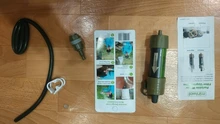 Miniwell-purificador personal para acampada, filtro de agua pajilla para suministros de supervivencia o emergencia, L630