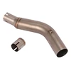Slip On Motorcycle Exhaust Mid Connect Pipe Middle Link Tube Stainless Steel Exaust System For Suzuki GW250 All Years