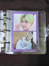 MINKYS Kawaii brillante Mini Bling bolsillo 3 Ring Binder diario cuaderno diario del programa DIY libro de fotos coreano papelería de la escuela