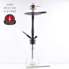 Кальян Amy Deluxe 4 Stars модель 650 PSMBK-TR Синий полный комплект. Высота 60 см