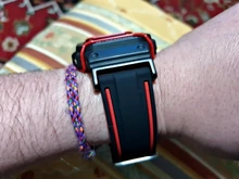 Correa de silicona suave para reloj deportivo para hombre, banda de repuesto de 20mm, 22mm, 24mm y 26mm para buceo, resistente al agua