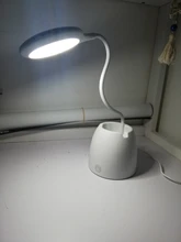 Pen-Holder Desk-Lamp Book Read-Light Dimming Bedside Home-Decor Pink Eye-Protect Touch