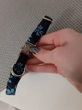 Collar de nailon para perro, personalizado con placa de etiqueta de identificación grabada para mascota, reflectante, perros pequeños, medianos y grandes