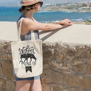 

Angemiel Bag Wolves Apions Us Wolf Shopping Beach Tote Bag