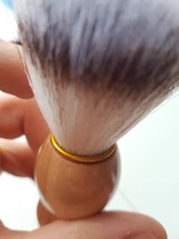 1PC profesional de los hombres brocha de afeitar con mango de madera de Nylon puro para hombres de limpieza de máscara cosméticos herramienta