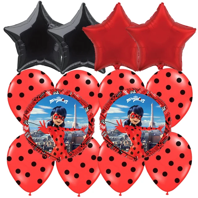 Pack Globos Ladybug Lady Bug Especial para Fiestas de cumpleaños Ideales  para su inflado con Helio. Fiestas y Celebraciones - AliExpress