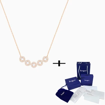 

SWA 2020 New Exquisite And Elegant Angelic Square Necklace To Send Mom To Wife Wife Birthday Mother's Day Classic Romantic Gift