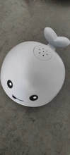 Ballena eléctrica de inducción para niños pequeños, juguetes de baño con aspersor de música, luces coloridas, juguetes de agua