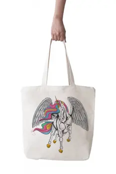 

Angemiel Bag Big Pegasus Unicorn Shopping Beach Tote Bag
