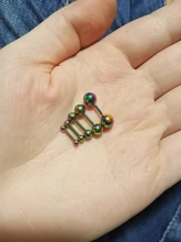 Uds 16G Tragus hélice Bar 2,5-6mm bola de acero inoxidable barra Daith Oreja anillo aretes perforación del cartílago del oído joyería del cuerpo