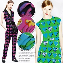 SCC014 шелк CDC/в форме сердца/шелковая ткань шелк тутового шелкопряда 90% шелк 10% спандекс Тяжелый/ширина 1.25yd Толщина: 38 мм/единица измерения: m