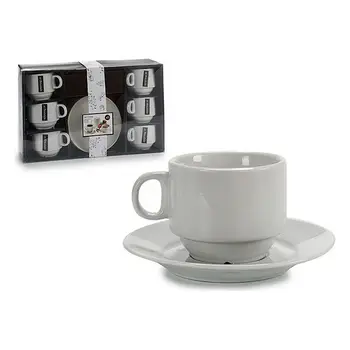 

Piece Coffee Cup Set Porcelain (6 Pieces) (14 x 2 x 14 cm)