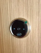 KAK-Timbre electrónico con pantalla LCD para puerta, campana con cámara de grabación, visor digital de 2,8, mirilla inteligente