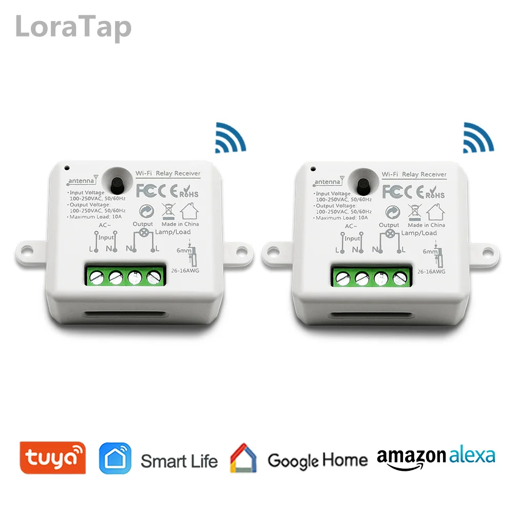  Tuya Smart Life Tiny WiFi Socket Module Light Switch App Remote Control Voice Control Work with Goo - 32995279619