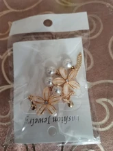 Encanto de moda creativo perla clip en pendientes lindo pendientes hechos a mano para auriculares joya clip