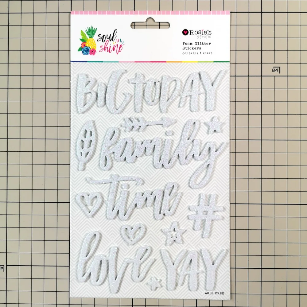 

CRZCrafter Foam Glitter Stickers Scrapbooking Card making Journal embellishments decoration