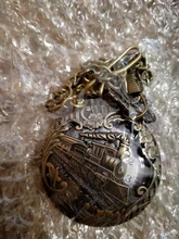 Reloj de bolsillo de cuarzo, luminoso, LED, colgante, hora, Vintage, único, bronce/plata/oro, locomotor, motor noctilucente