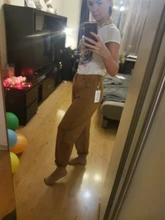 Mom Jeans Trousers Harem Pants Boyfriend Brown Streetwear Pink Vintage Green High-Waist