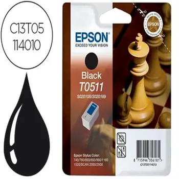 

Ink-jet epson t0511 stylus 800 / 850 / 2500 black-900 pag - 90905-C13T05114010