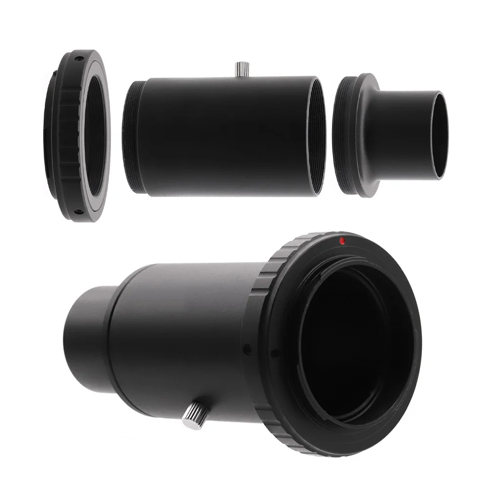 Telescope Adapter Set for Sony NEX A7 A6000 series 1.25 Eyepiece to T mount Adapter Extension Tube T2 mount to E mount Adapter