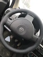 Braid-Cover Needles Auto-Accessories Steering-Wheel Artificial-Leather DIY Car And Thread