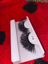 Sirena roja para pestañas, 1 par de pestañas de visón de 25mm, pestañas tupidas alargadas y dramáticas, maquillaje 3d de 25mm, venta al por mayor