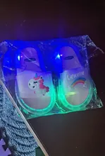 Zapatillas LED para niños y niñas, sandalias de baño para bebés, zapatos ligeros, 2020