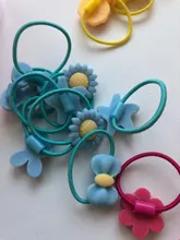 40 unids/lote pelo accesorios caja de regalo elástico para el pelo flor pelo Clip arcos nuevo diadema lindo cintas para los niños