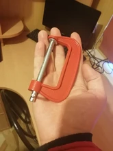 Iron Metal-Clamping Woodwork Adjust 25mm-100mm Heavy-Duty for Pads Soft-Jaw Red 1/3inch-c/W