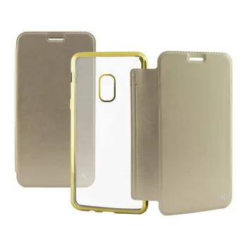 

Folio case for mobile phone Galaxy J7 2017 Metal Golden
