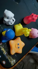 Bathing-Toy Float Swimming-Water-Toys Squeeze Animals Soft-Rubber Colorful Baby Sound-Squeaky