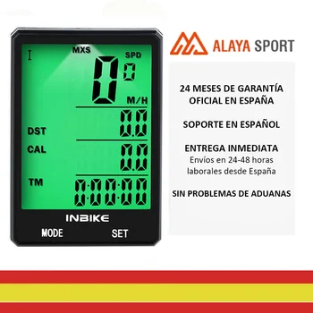 

INBIKE-speedometer odometer wireless multi function, waterproof, stopwatch, screen 2.8 "backlight, bracket