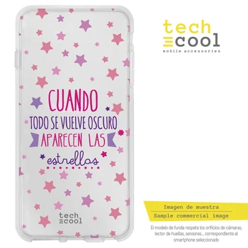 

FunnyTech®Silicone Case for Xiaomi My 9 Lite L "When everything becomes dark transparent pink