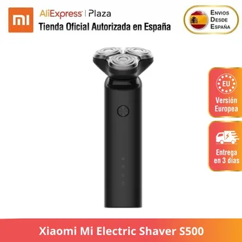 

Xiaomi Mi Electric Shaver S500, Maquinilla de Afeitar para Hombre, Recargable, Lavable, Cabezal 3D, 3 Cuchillas