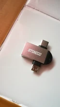 STONEGO-adaptador OTG 2 en 1, USB 3,0 conector hembra a Micro USB macho y conector macho C macho, convertidor de aleación de aluminio