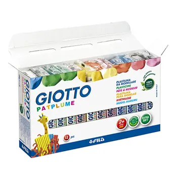 

BOX 12 PLASTICINE PATPLUME 150G GIOTTO F511900