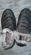 Zapatos de invierno impermeables para mujer, botas de nieve para parejas, de talla grande 45, base antideslizante, para mantenerse caliente, informales, 2020