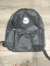 Mochila para estudiantes adolescentes de margaritas, mochila de lona blanca, mochila de viaje de moda, tendencia urbana