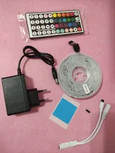 Tape Diode Led-Light Rgb Strip Ir-Controller-Adapter Flexible Ribbon Stripe 5050 2835