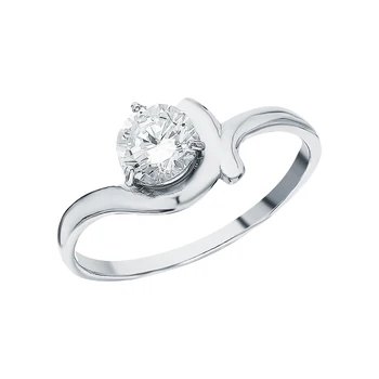 

Silver ring with cubic zirconia sunlight sample 925