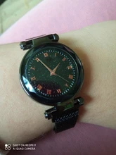 Reloj de pulsera de cuarzo con diamantes de imitación para mujer, cronógrafo de lujo con diseño de estrellas magnéticas, a la moda