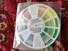 Tarjeta de papel colorido profesional, rueda de mezcla de colores de diseño de tres niveles, guía circular central redonda, gira tatuajes, pigmento de uñas, 12 Uds.