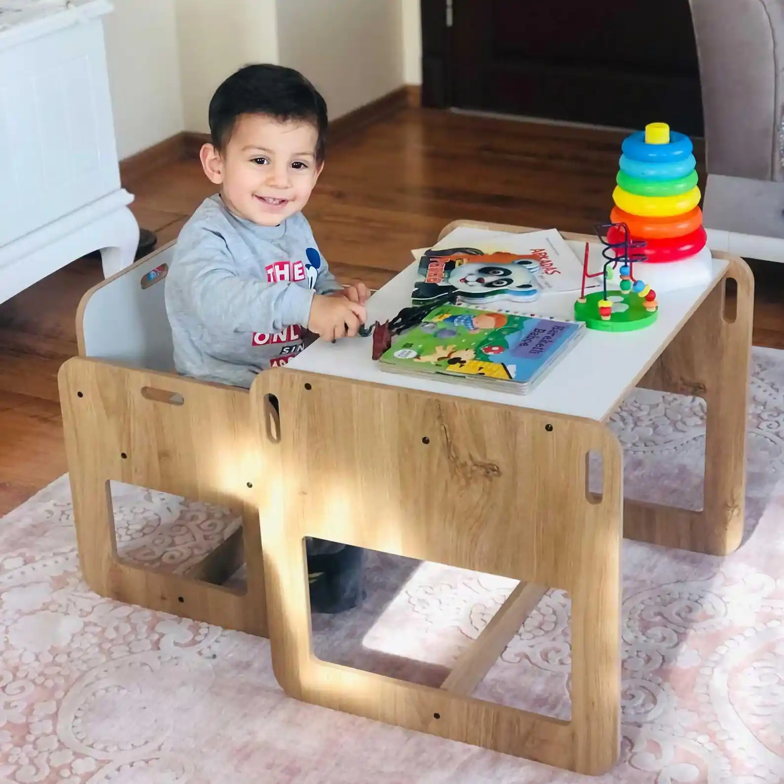 2 4 Age Columbine Montessori Table Child Table And Chair Set