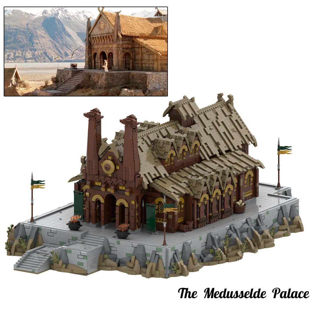 (Отправка в течение 15 дней) 7868 + шт. MOC-62288 кирпичей meduslсельde Palace Golden Hall