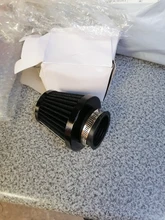 Limpiador de filtro de aire con abrazadera, Filtro de aire para motocicleta negra, 35mm, 38mm, 40mm, 42mm, 48mm, 50mm, 52mm, 54mm, 60mm, ATV, Quad, para Honda Yamaha