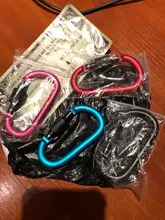 Kit de mosquetones para camping, herramienta de aluminio para supervivencia, gancho para escalada, campamento, exteriores, montañismo, GYH, 4 unidades