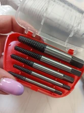 Extractor de tornillos dañados de acero, guía de broca, Extractor de pernos rotos, juego fácil de quitar, 5 unidades